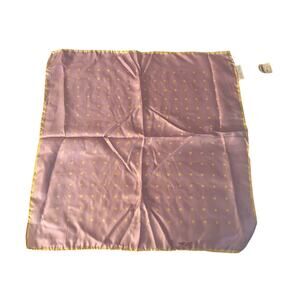 Vintage Bonwit Teller Made In Italy scarf Hand Roll - Purple Yellow - Excellent